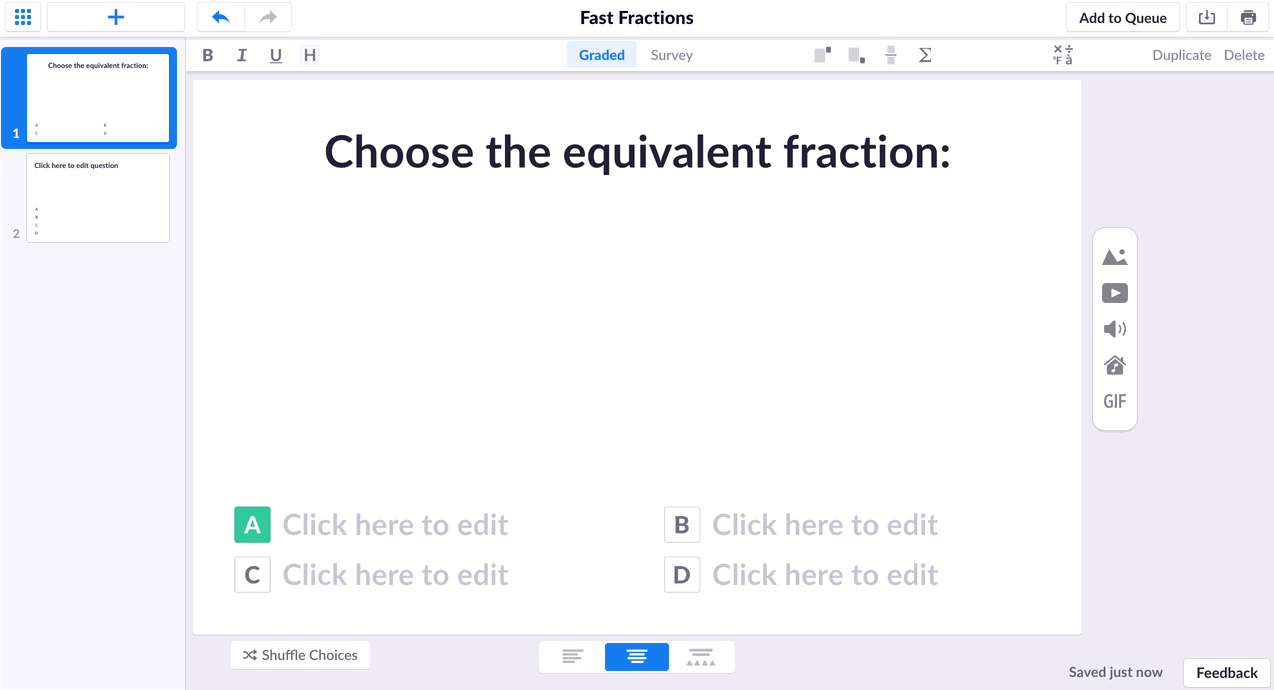 How to include fractions in your Plickers content Plickers